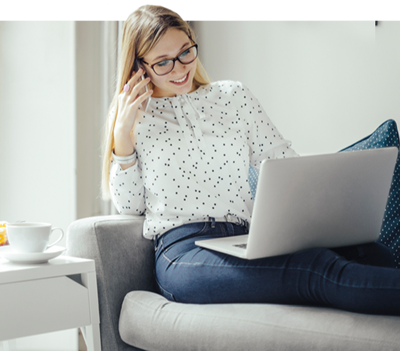 girl on laptop