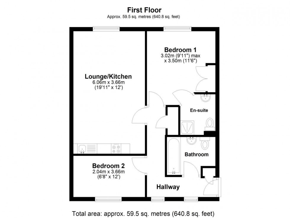 Floorplan for Hatfield, Hertfordshire
